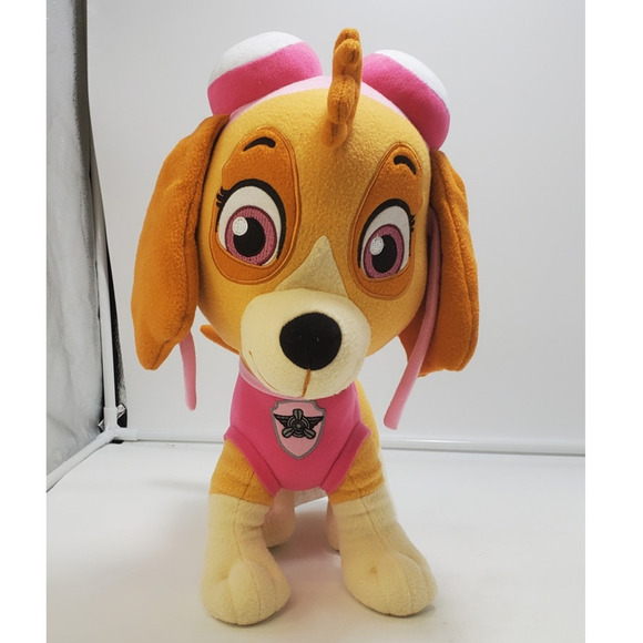 PAW PATROL Skye Plush Large Pink Dog Nickelodeon Toy 15" Cuddle With Skye - Picture 1 of 7
